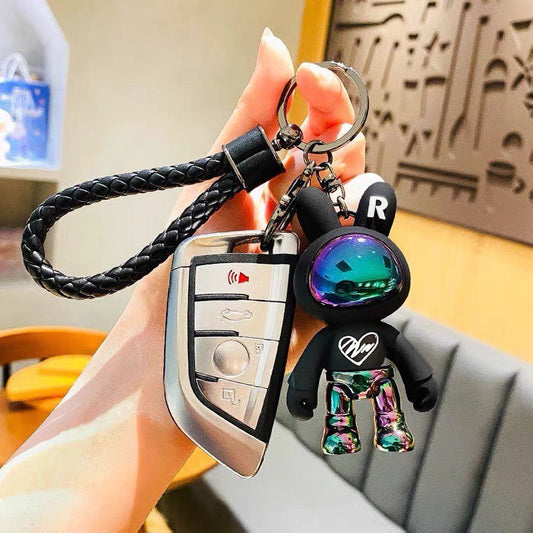 Keychain space rabbit black