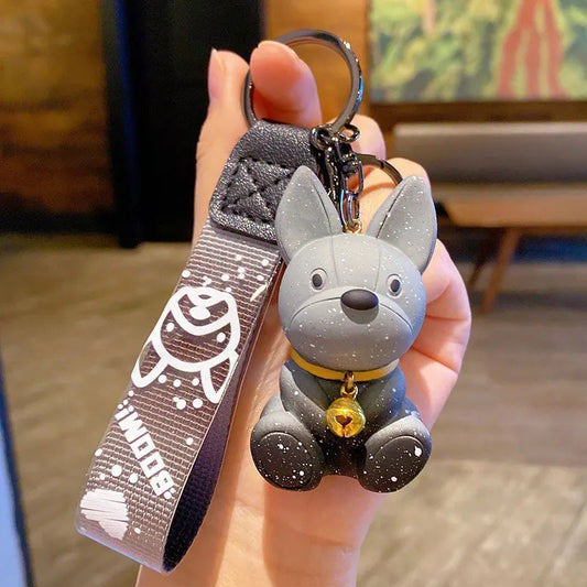Keychain Bulldog grey