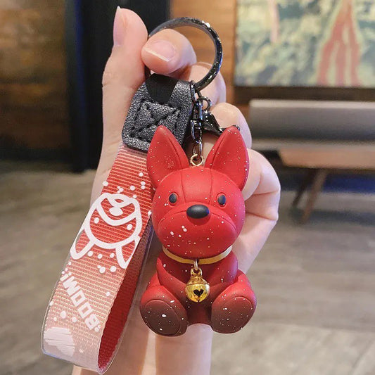 Keychain Bulldog red