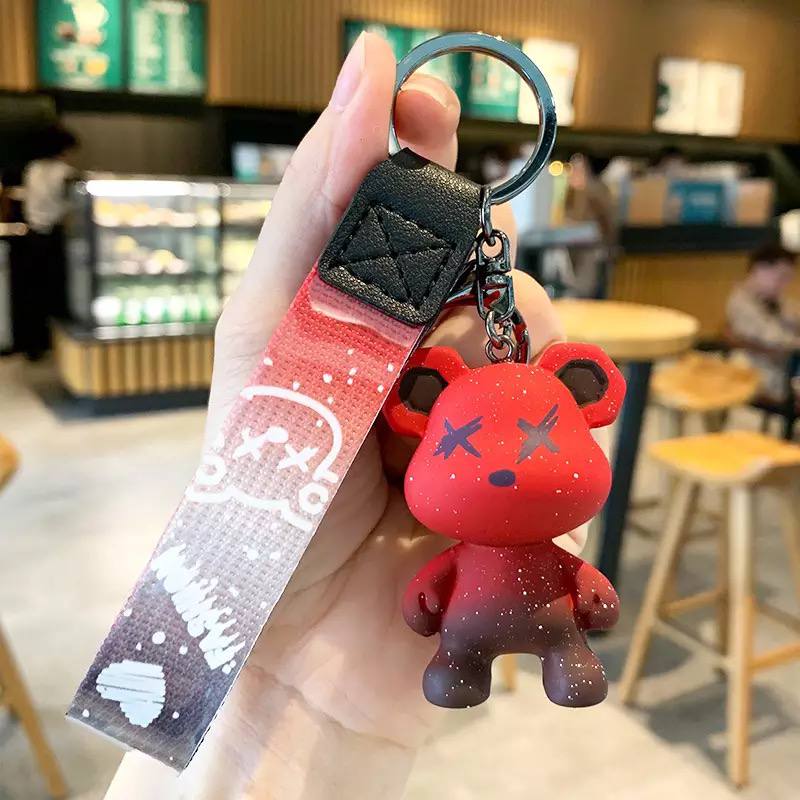 Keychain bear red