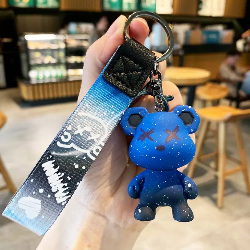 Keychain bear blue