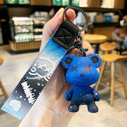 Keychain bear blue