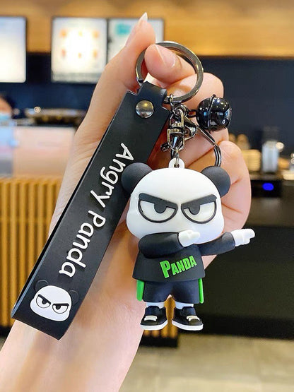 Bracelet pour clés de panda, bracelet pour sac à main