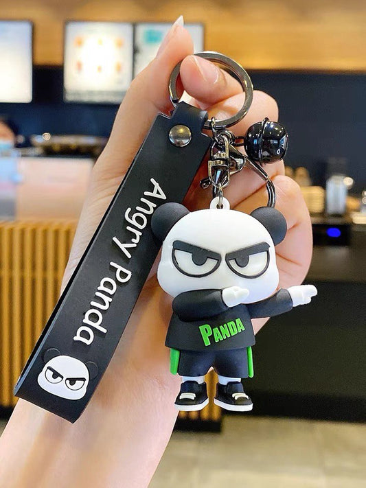Bracelet pour clés de panda, bracelet pour sac à main