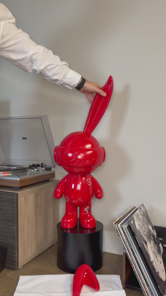 Rabbit Astronaut, Red, 103 cm