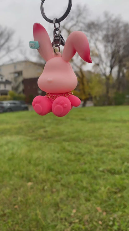 Keychain rabbit red