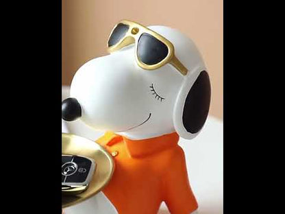 Статуетка, підставка «Снупі» помаранчевий. Figurine organisateur "Snoopy" pour l'inter'єру
