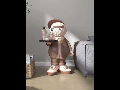 Coffee table dog brown 75 cm