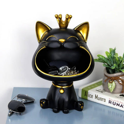 Black cat figurine