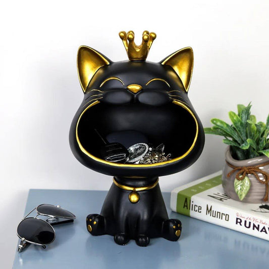 Black cat figurine