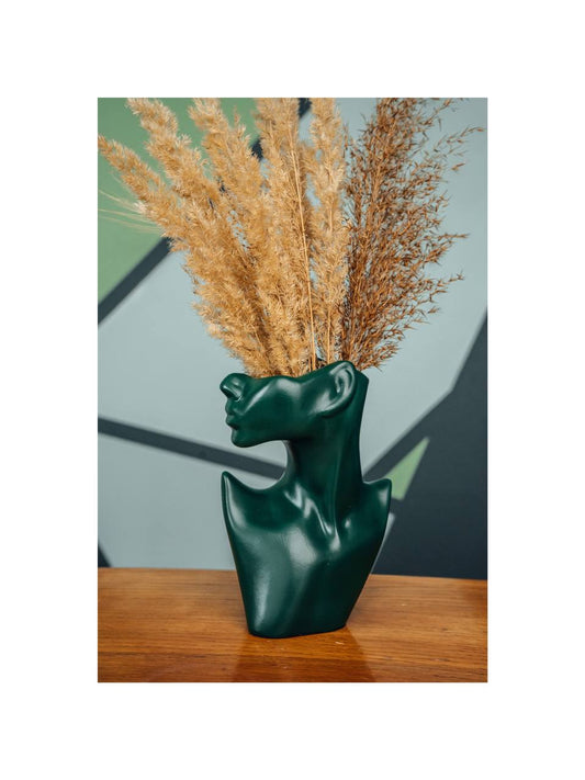 Vase green girl